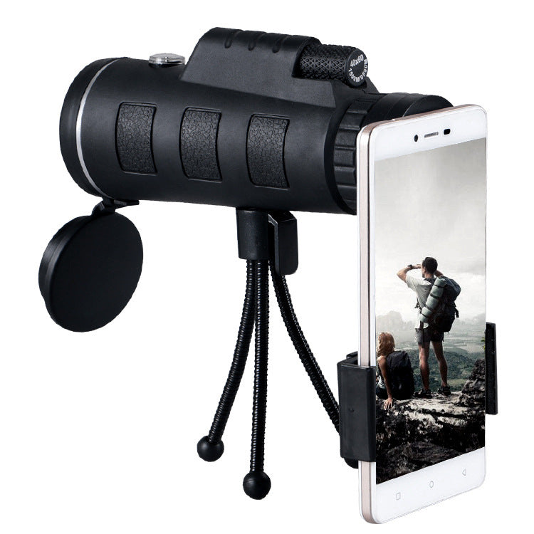 Monocular Telescope Zoom Scope with Phone Clip & Tripod