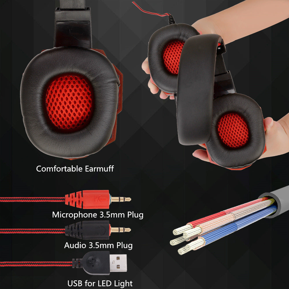 Wired RGB Gaming Headset with Mic (3.5mm + USB) - view 4