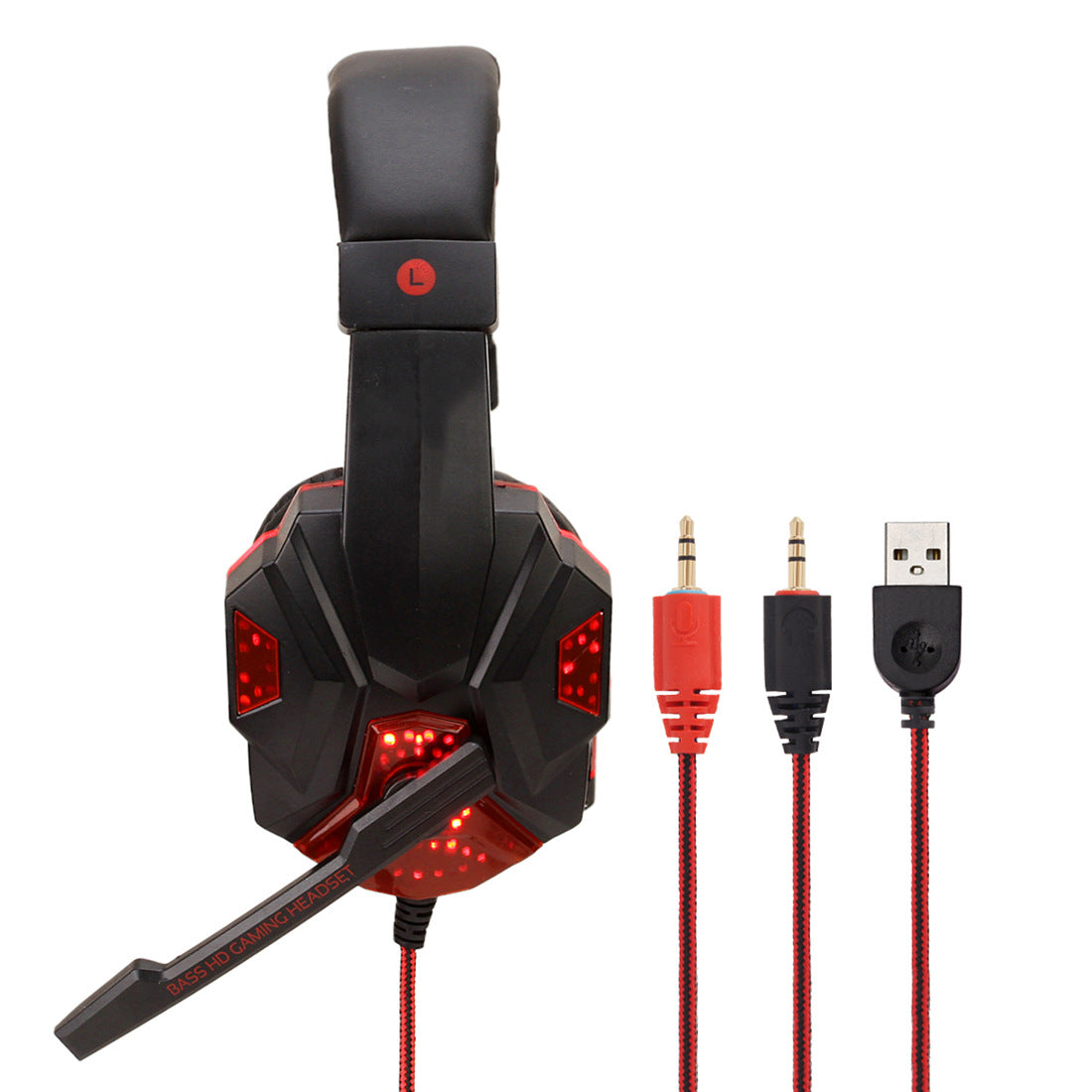 Wired RGB Gaming Headset with Mic (3.5mm + USB) - view 5