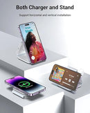 Magnetic Foldable 3-in-1 Wireless Charging Station for iPhone, Apple Watch & AirPods