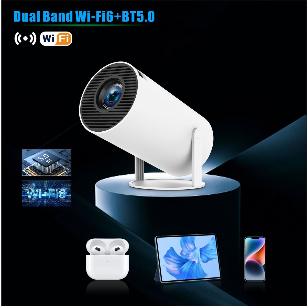 HY300 Pro Projector Home Theater Entertainment Portable Small