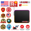 RGB Gaming Mouse Pad, 12 Light Modes (11.8 x 9.8 in)