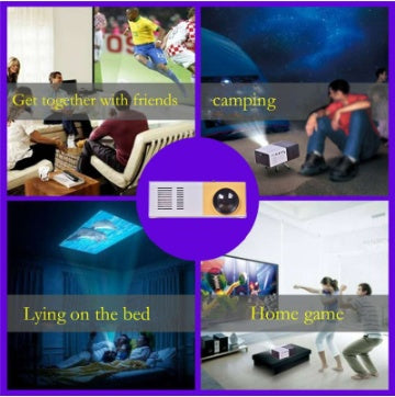 Portable Projector 3D Hd Led Home Theater Cinema HDMI-compatible Usb