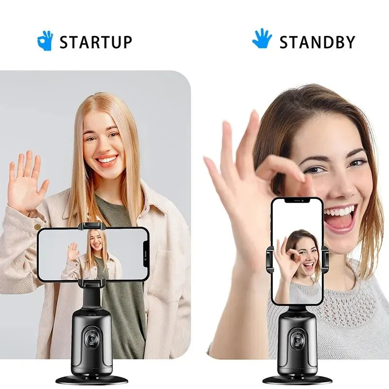 360 Auto Face Tracking Gimbal AI Smart Phone Holder for Smartphone