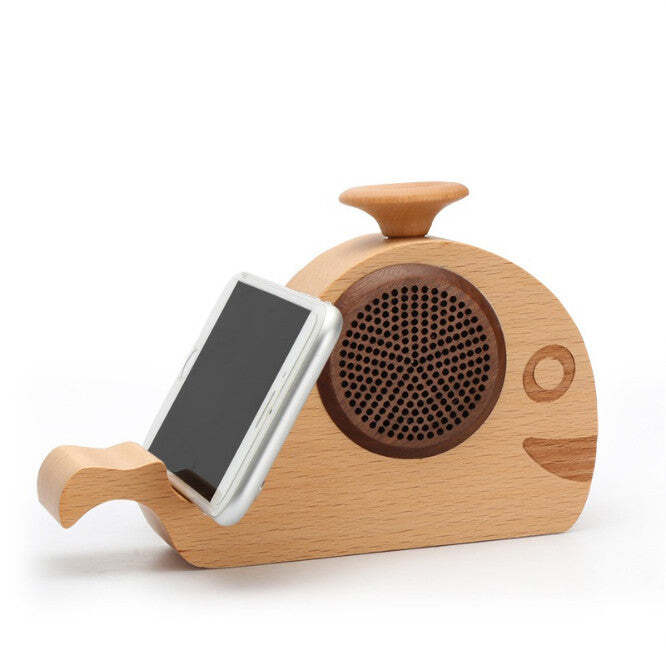 WOODSY GOODSY 2 IN 1 Bluetooth Speaker and Cell Phone Stand
