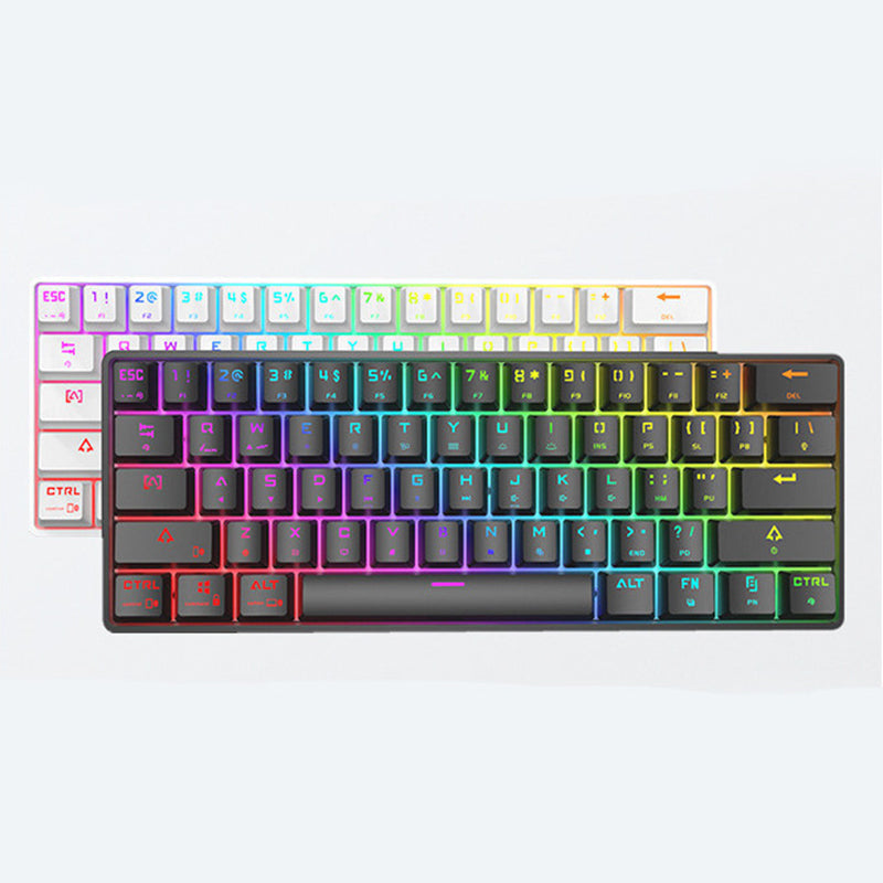 Wireless Bluetooth Keyboard Colorful PBT Keycaps Mechanical