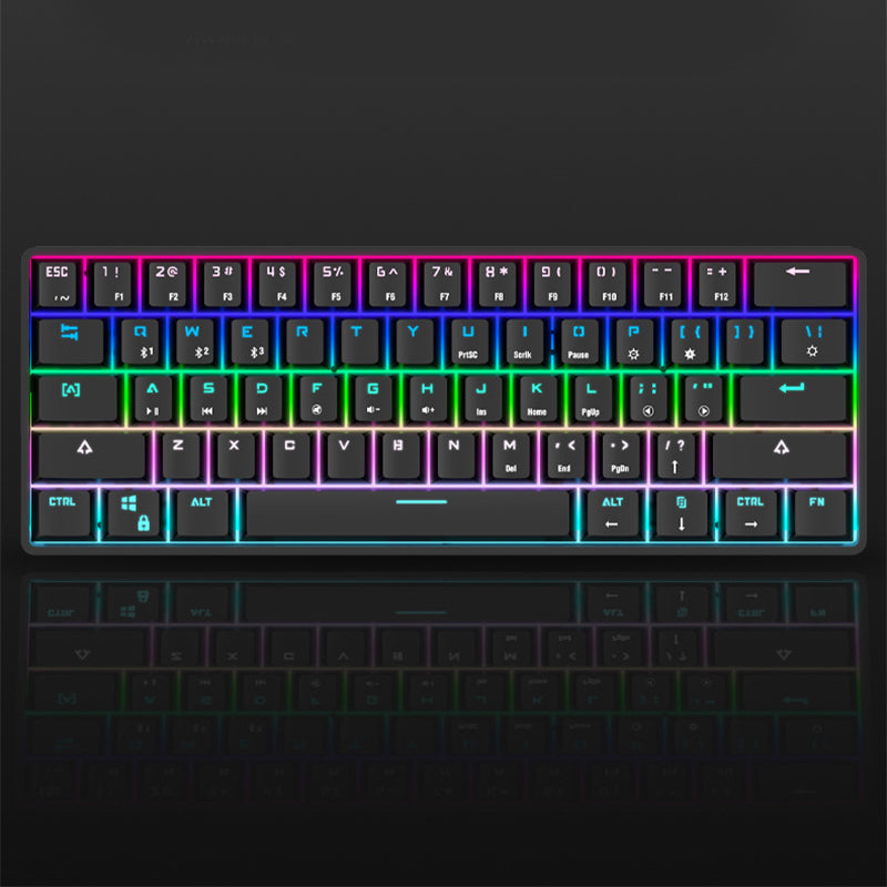 Wireless Bluetooth Keyboard Colorful PBT Keycaps Mechanical