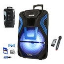 BeFree Sound 15 Inch Rechargable Bluetooth PA Speaker System with SD