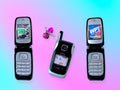 Vintage Y2K Nokia Camera Flip Cell Phone.Rare.Works!