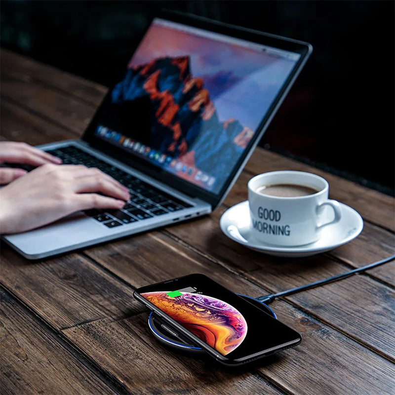 Wireless Charger for I-Phone Fast Charging Pad for Sam-sung High Speed