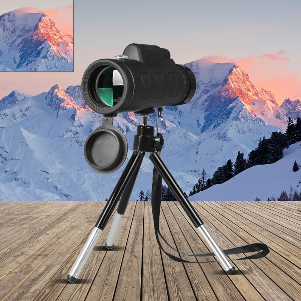 Monocular Telescope Zoom Scope with Phone Clip & Tripod